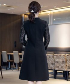 Tiaclasse L 【洗える】レーススリーブワンピース