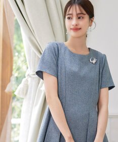 Tiaclasse パール＋リボンブローチ