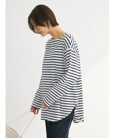 Green Parks ラウンドボーダーリラックスプルオーバー