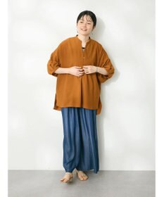 CRAFT STANDARD BOUTIQUE やわらかデニムタックワイドフレアパンツ