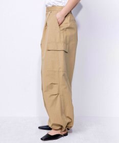 NAVE 【ReNave・セットアップ可/洗える】コットンリネンカルゼ  カーゴパンツ