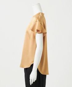 23区 S 【R(アール)】トリアセサテン フリルスリーブ ブラウス