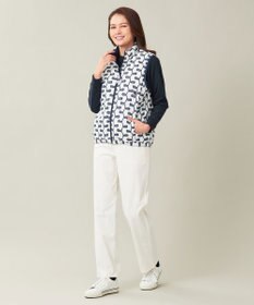 23区GOLF 【WOMEN】【撥水・ストレッチ】リバーシブル ダウンベスト