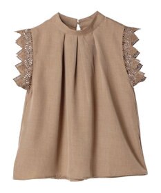 Green Parks ・ＥＬＥＮＣＡＲＥ　ＤＵＥ　リネンライクレースブラウス