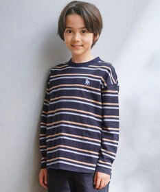 J.PRESS KIDS 【90-130cm】 トラッドボーダーロンＴシャツ
