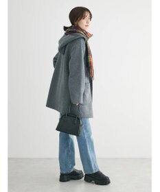 Green Parks ２ｗａｙフード裏ボアミディ丈コーディガン