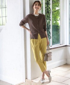 ANY SIS L ケーブルニット カーディガン