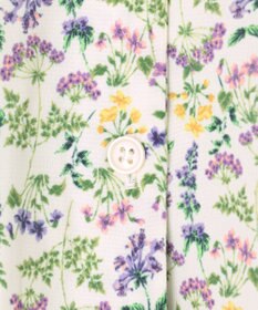 ANY 【洗濯機可能】サイドリボンフラワープリント ワンピース