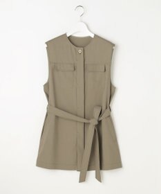 自由区 【SHIHOさん着用・セットアップ対応】リネンストレッチ ジレ