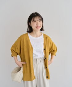 Green Parks 箔プリントフェミニンロゴＴシャツ