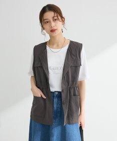 Green Parks 箔プリントフェミニンロゴＴシャツ