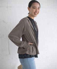 組曲 【WEB限定】ラッシュガード ペプラムパーカー