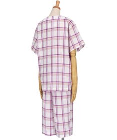 ワコール／睡眠科学 パジャマ 5分袖 半袖 7分丈 綿混ローン素材 レディース YDT143 睡眠科学／ワコール