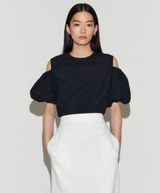 NAVE 【Nave　撥水機能・UVカット・透湿・接触冷感】ナイロンワッシャー ブラウス