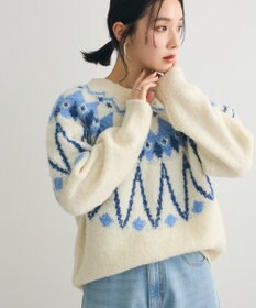 Green Parks 求心柄ニットプルオーバー