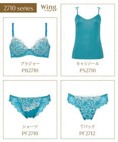 Wing Wing Lesiage　【2710シリーズ】ブラジャー　クチュール感あふれる贅沢な総レース　ウイング／ワコール　PB2710