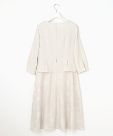 自由区 L 【17号サイズまで展開・カタログ掲載】フラワーオパールプリント ワンピース