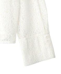 CRAFT STANDARD BOUTIQUE ＜セレモニー＞前後2WAYレースボウタイブラウス