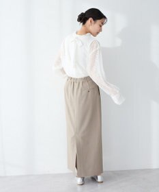 CRAFT STANDARD BOUTIQUE ＜セレモニー＞前後2WAYレースボウタイブラウス