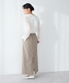CRAFT STANDARD BOUTIQUE ＜セレモニー＞前後2WAYレースボウタイブラウス