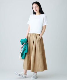 ANY L レースショート丈Tシャツ