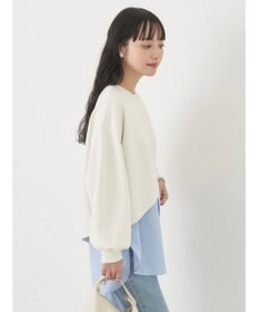 earth music&ecology ＳＥＴ２点カットプルオーバー＋シャツドッキングタンク