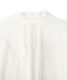 CRAFT STANDARD BOUTIQUE ＜セレモニー＞前後2WAYレースボウタイブラウス