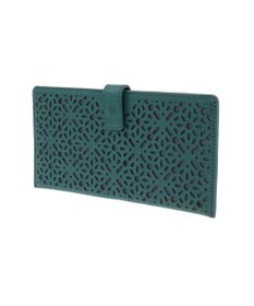 genten ダイヤカットワーク　マチなし長財布