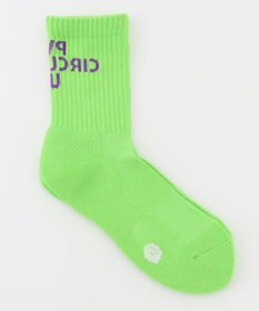 PW CIRCULUS 【WOMEN】【土踏まずをサポート】ロゴ ミドルソックス