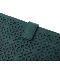 genten ダイヤカットワーク　マチなし長財布