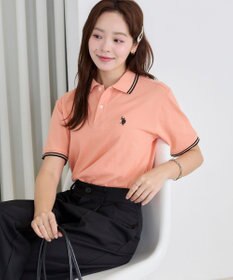 WEGO 【ユニセックス着用ITEM/SMLサイズ展開】別注USPOLOラインポロシャツ