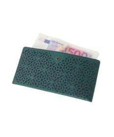 genten ダイヤカットワーク　マチなし長財布