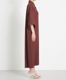 NAVE 【ReNAVE  洗える】アセテートギャバシャツドレス