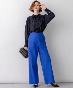 23区 L 【VERY掲載】TRオーガンジー 2WAY ボウタイブラウス