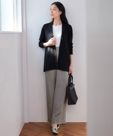 ICB L 【洗える】オーガニックコットンリブ ノースリーブニット