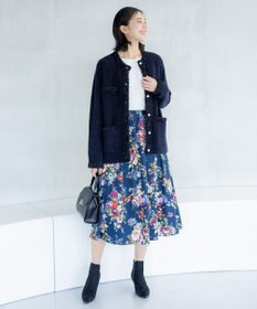 組曲 S 【23AW】ローズブーケプリント フレアスカート