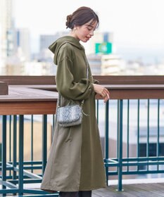 Tiaclasse 【洗える】ダンボール切替パーカーワンピース