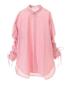 AMERICAN HOLIC 【WEB限定】イージーケアバックギャザーリボンシャツ