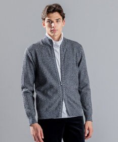 JOSEPH HOMME 【イージーケア】 ヴィスコースリンクス　ジップアップカーディガン