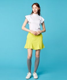 23区GOLF 【WOMEN】【吸水速乾】フレアスリーブ モックネックシャツ