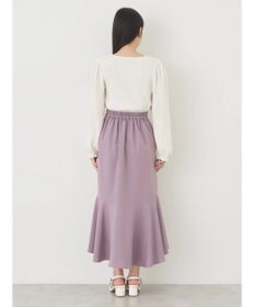 earth music&ecology アシメラッフルヘムスカート