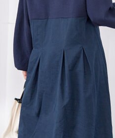 Tiaclasse 【洗える】ダンボール切替パーカーワンピース