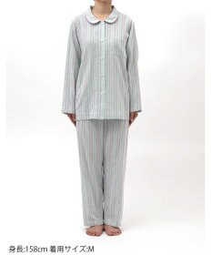 Wing パジャマ 長袖 長ズボン 綿100%(本体) 二重ガーゼ レディース EP8070 ウイング／ワコール