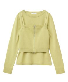 Green Parks ＳＥＴ２点ニットキャミビスチェ＋プルオーバー