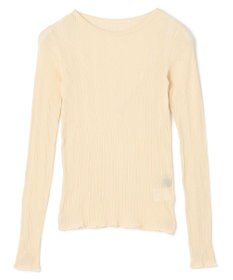 uncrave 【手洗い可】シアー ランダムリブ カットソー（uncrave STANDARD）