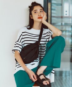 自由区 L 【接触冷感・UVカット・WEB限定カラーあり】クレープストレッチプルオーバー ニット