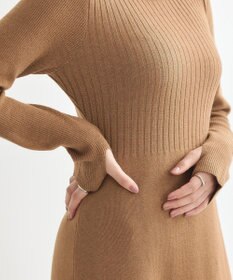 earth music&ecology ＳＥＴ２点ＺＩＰベスト＋ニットワンピース