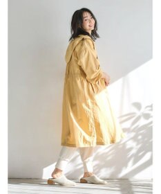 Green Parks フーデットロングコート