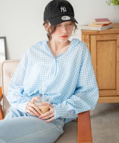 WEGO ボリュームスリーブシアーシャツ