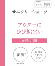 Wing サニタリーショーツ　羽付きナプキン対応　はきこみ丈ふつう　ウイング／ワコール　EC8400